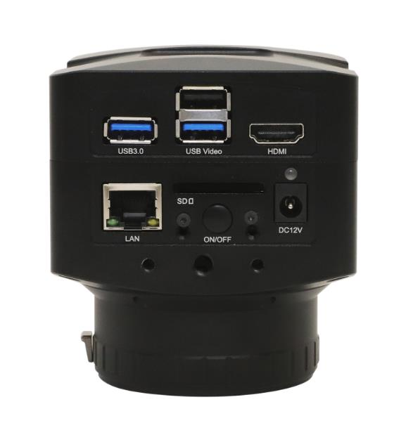 Schematic diagram of the rear panel interface of X7FCAM4K16MPA_EFL camera